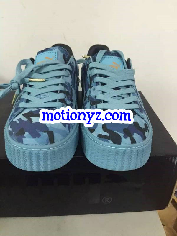 Rihanna Puma X Fenty Creepers Camo Blue